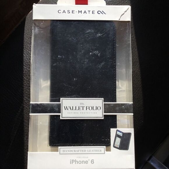 Case Mate iPhone 6 Leather Wallet Folio Case (J) - Picture 1 of 7